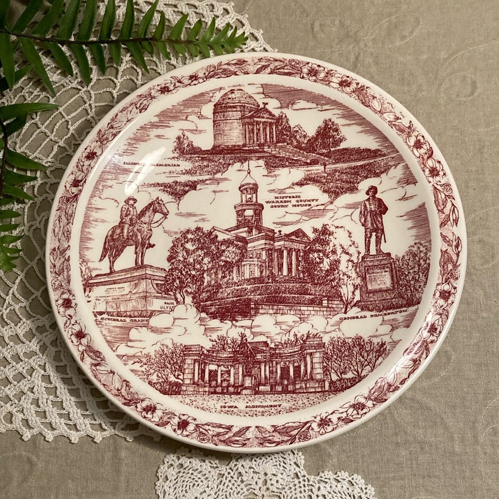 Vintage Mississippi Transfer Ware Souvenir Plate